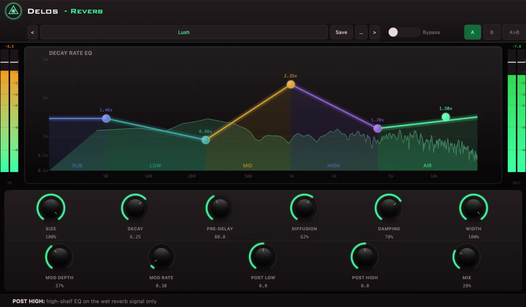 DELOS R: Decay Rate EQ